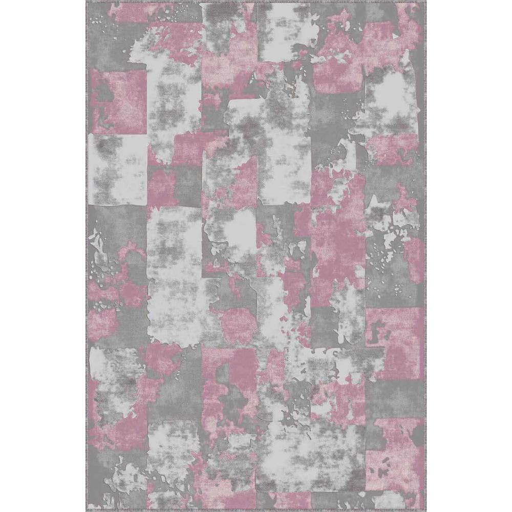 Rosa Vintage rutschfester, maschinenwaschbarer Teppich für Wohnzimmer, Küche, Badezimmer und Schlafzimmer