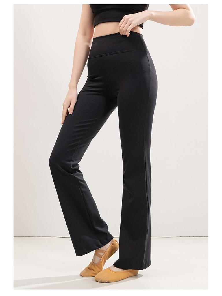 Spring/Summer High Waist Butt-Lifting Yoga Pants: Nude Feel, High Elastic, Slimming Straight Leg, Micro Flare, Body Shaping for Women.