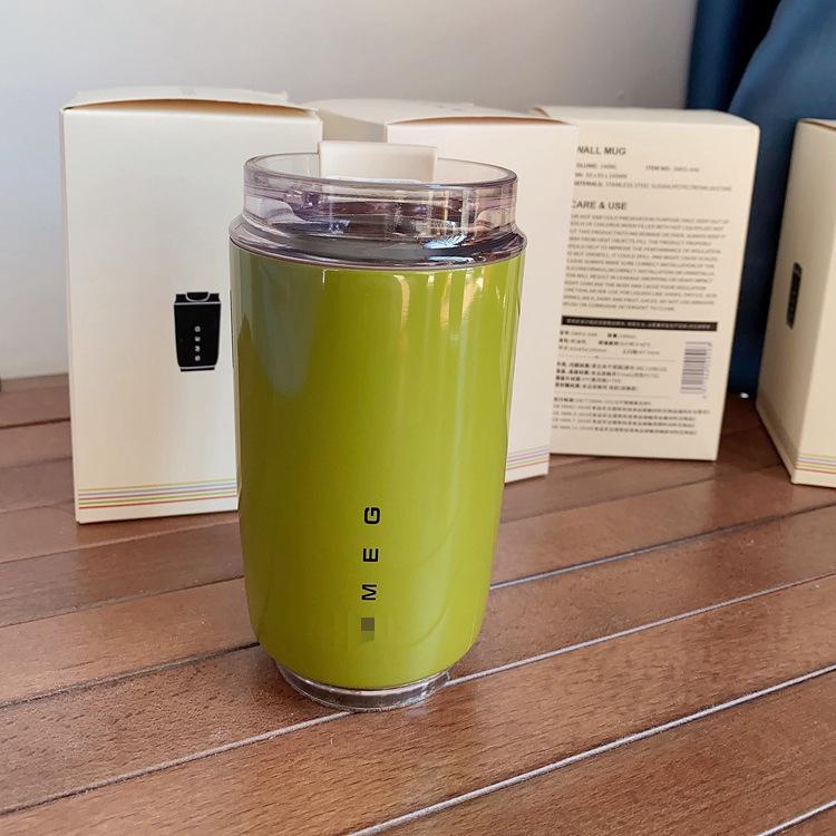 SEMg Stainless Steel Travel Mug - Insulated Food Grade Thermos Cup