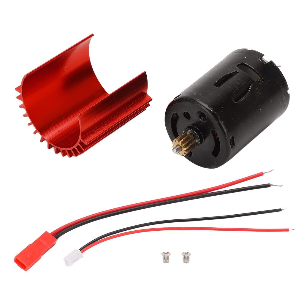 Cryfokt 370 Motor for WPL D12 RC Car, Reliable Performance, Heat-Resistant Engine, Ideal for Hobbies and Enthusiasts (Red)