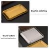 2PCS/SET Rustproof Stainless Steel Tray Wear-resistant BBQ Plate Easy To Clean Shallow Tray  Buffet