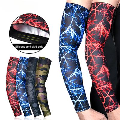 1 Pièce Manchon de Bras de Sport Manches de Compression Support de Coude de Golf Protection UV Couvre Tatouage pour Course Cyclisme Basketball Football