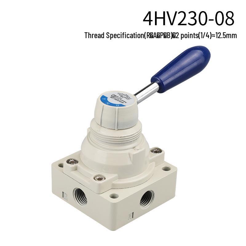 4HV210-0 Pneumatický ruční pákový ventil, 8cestný manuální ventil pro řízení vzduchu, Model K34R6-8/8D