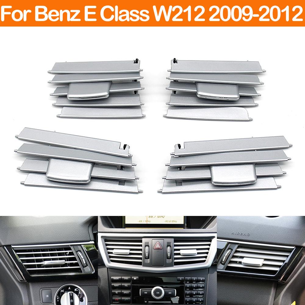 Front Dash Air Conditioner AC Vent Outlet Grille Slider Knob Repair Kit For Mercedes Benz E Class W212 2009-2012 E250 E300 E350