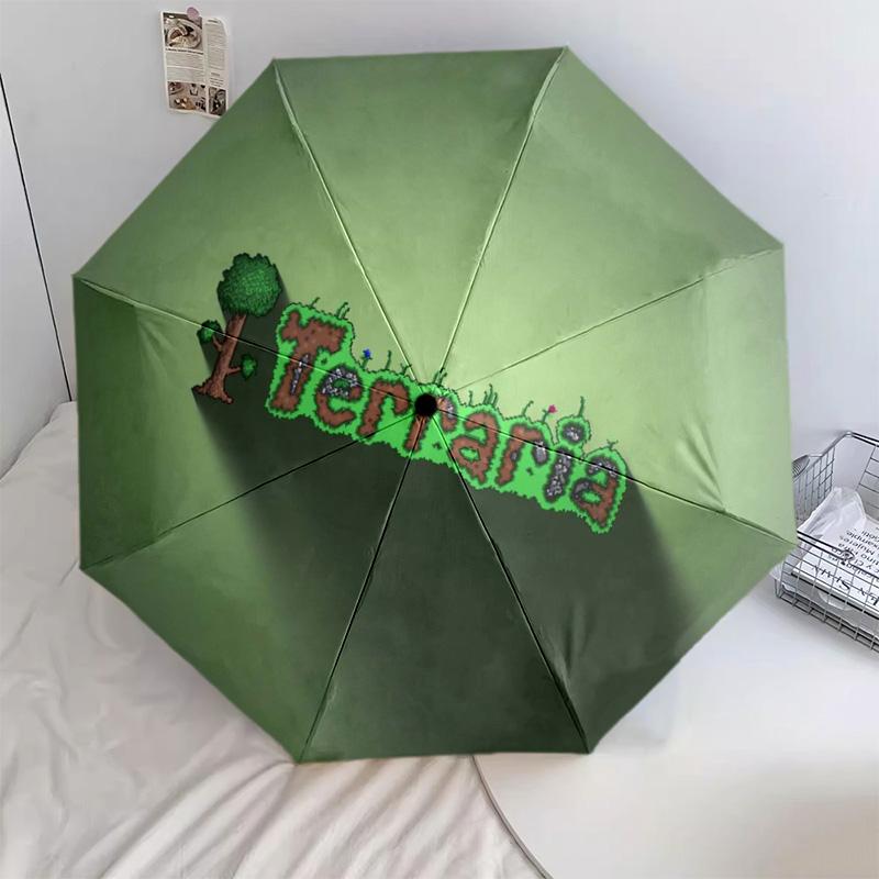 

1 PC Automatic Folding Umbrella - Cartoon Pattern, Portable & Foldable Design with 48 Ribs, Christmas Birthday Gifts