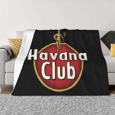 NOWE koce i pledy Havana Club Supermiękki termiczny koc do użytku wewnątrz i na zewnątrz do salonu, sypialni, podróży