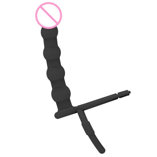 Prostate Massager Cock Delay Ring Bead Anal Butt Insert Plug Men Women Sex Toy