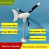 Compact Horizontal 3-Blade Wind Turbine Model: Starts In Light Breeze, Auto-Steering, Permanent Magnet, DC Output