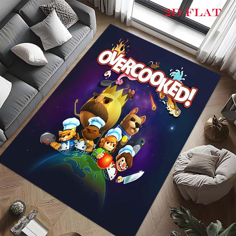 Overcooked Carpet Rug for Living Room Bedroom Home Sofa Decoration,Kids play Nonslip Floor Mat