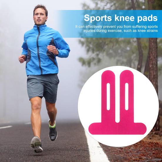10 Pcs Precut Kinesiology Tape for Knee Pain Relief Waterproof Elastic Athletic Tape for Knee Support Stability
