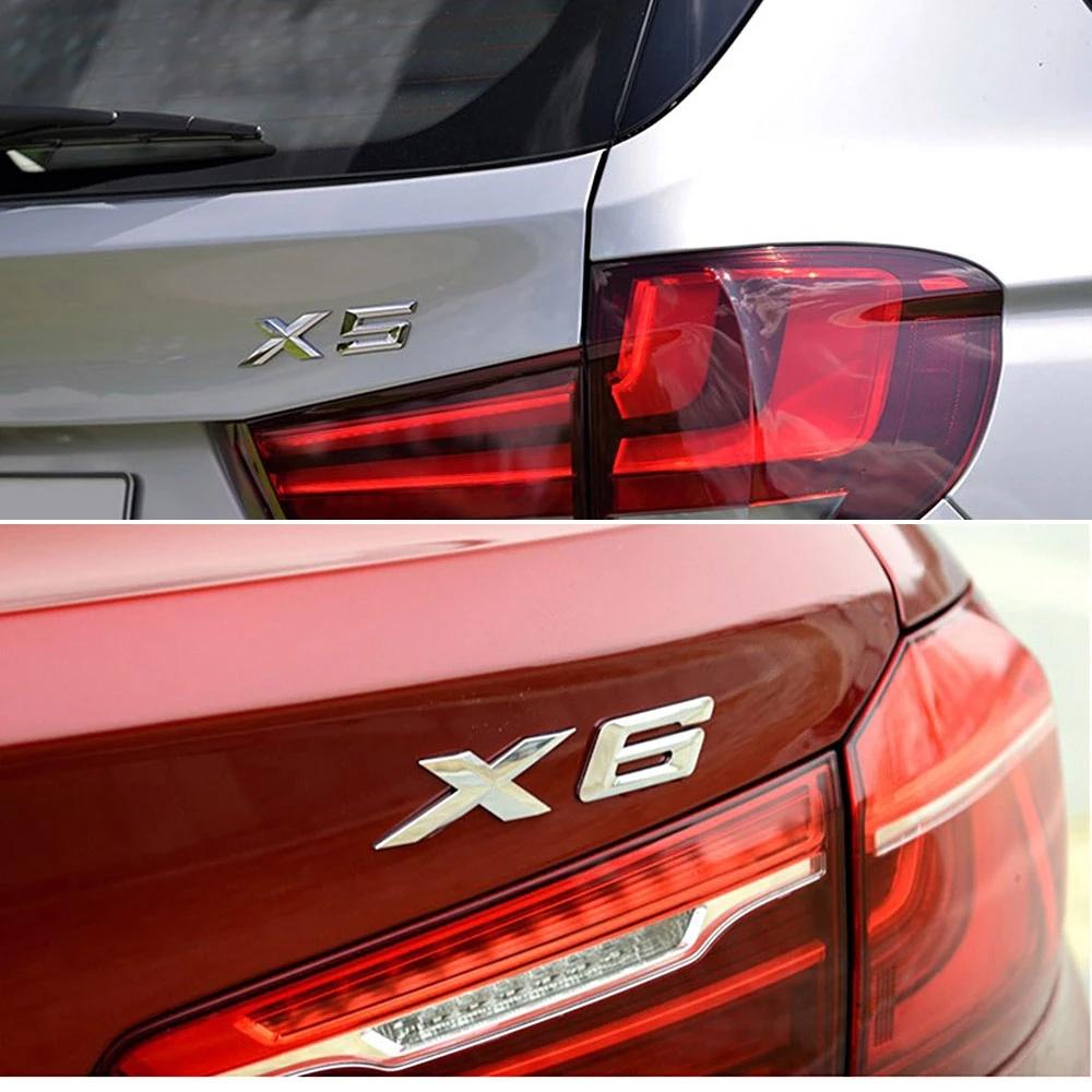 For  Emblem Badge X1 X3 X4 X5 X6 GT Logo Car Rear Tail Sticker