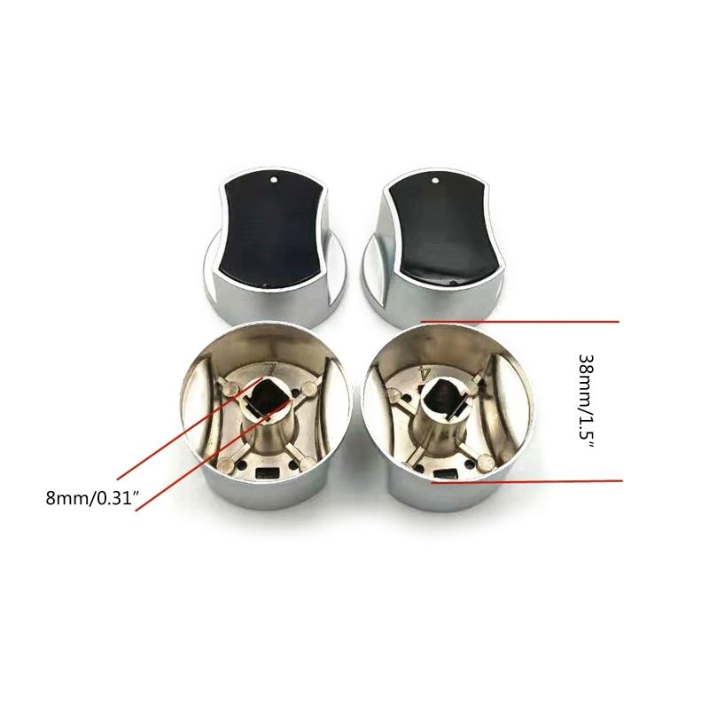 Gas Stove Rotary Switch Top for Burner Control Dial Knob Oven Knob Cooktop Metal Knob Replacement Easy to Install Durabl