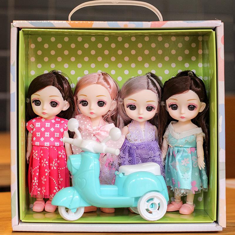 

Набор кукол Принцесса Баден 17 см: Включает 4 BJD куклы со сменной одеждой - Идеальный подарок на день рождения для девочек