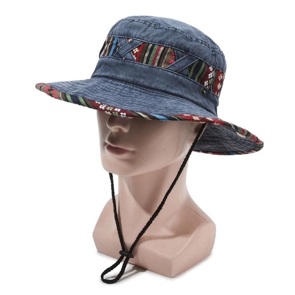 

Cowboy Sun Cap Sunscreen Fishing Hat New Bucket Hat Summer синій