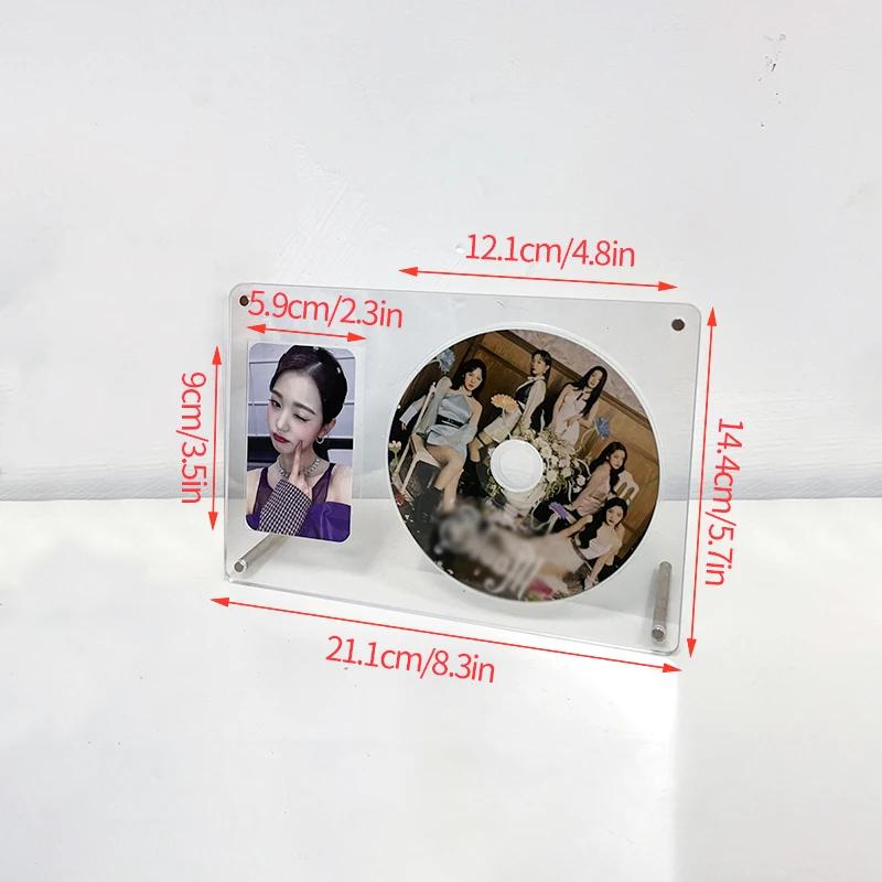 Acrylic Photo Frame Kpop Photocard Stand Idol Photocard Display Picture Frames Photo Card Protector Frame Room Desktop Decor