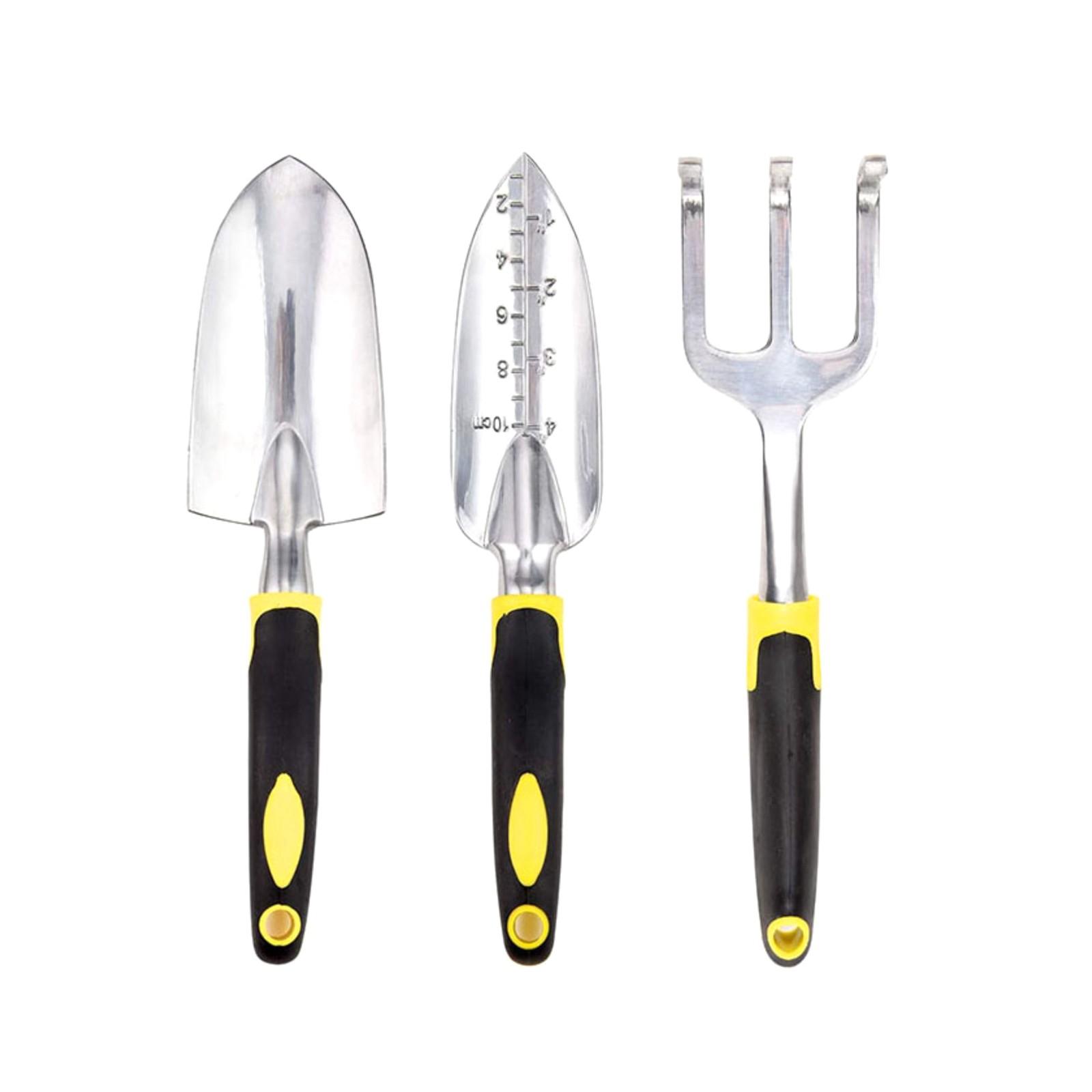 

Набор сельскохозяйственных инструментов, состоящий из трех частей, набор садовых инструментов из алюминиевого сплава, садовые инструменты One Size жёлтый