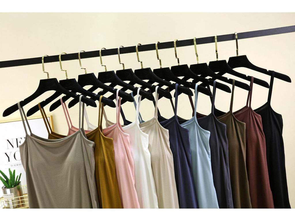 Modal Summer Camisole with Open Chest Pads - Slimming Sleeveless Base Vest