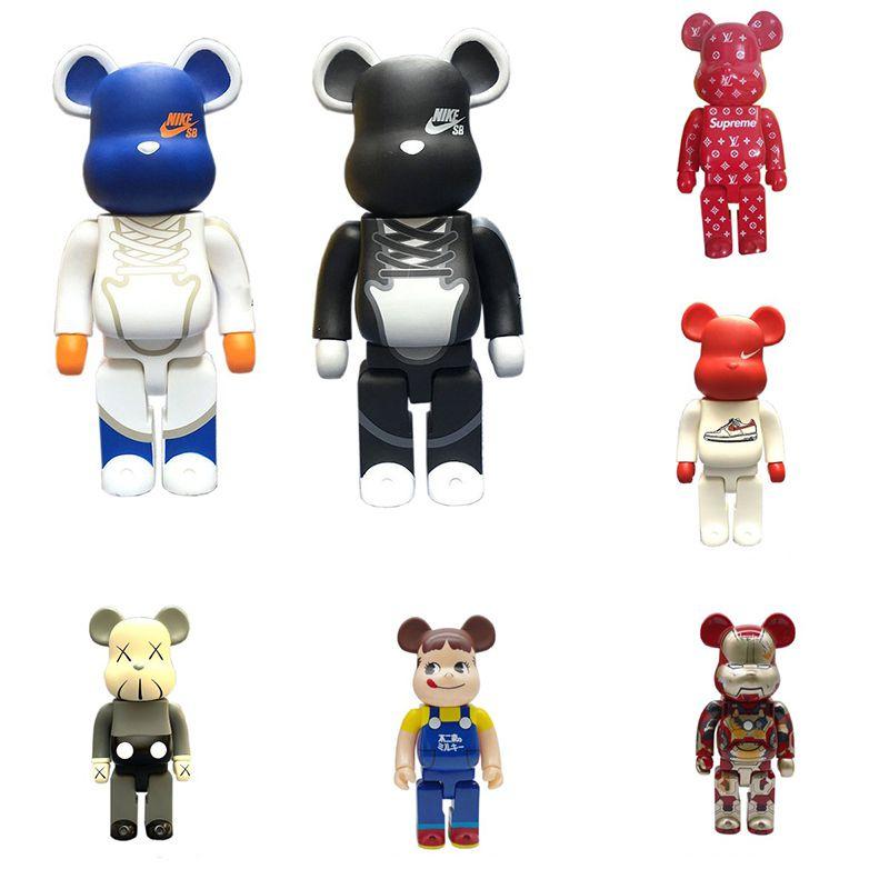 Trendy Bearbrick 400% Action Figure Peko Iron Man For Unique Collection Display