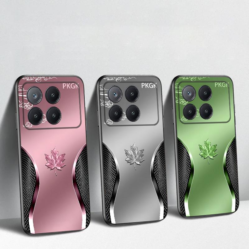 Javorový list s přechodem barev Pro Xiaomi Poco X7 M7 Pro 5G M5 X4Pro M4 6 4G C65 75 F6 F5 X6 5 7 X5 F7 Ultra M5S 4Pro 5G měkké pouzdro na telefon