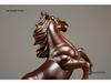 Ebony Wood Horse Carving: Solid Wood Ornament for Success - Handcrafted Home & TV Cabinet Decoration, Opening Gift
