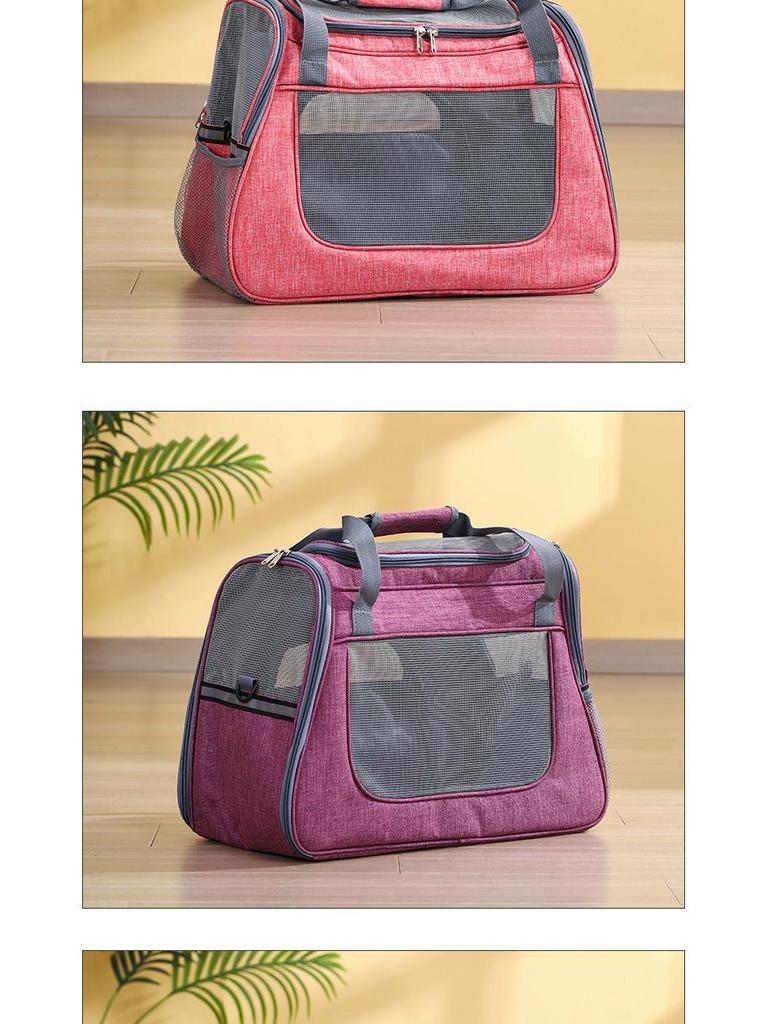 Portable Breathable Crossbody Cat Carrier: Lightweight, Fashionable Pet Travel Bag for Airline and Outdoor Use