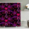 Enchanting Pink Cosmos Shower Curtain for Bathroom Decor Space Stars Fantasy Print 3D Waterproof Fabric Perfect Gift Idea