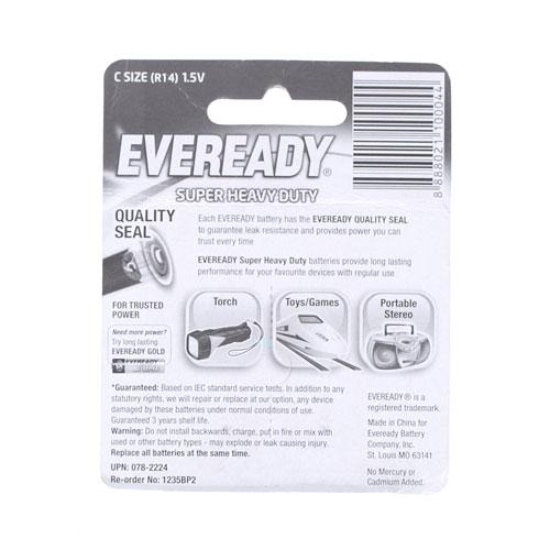 Eveready Super Heavy Duty C Battery 2pcs