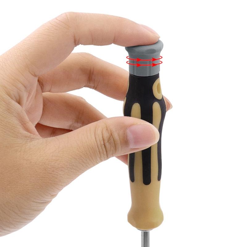 Compact Screwdriver Bit Set Magnetic Double for Head Screwdriver Bits Chrome Vanadium Steel Hand Manual Repair Tool 7 Pc