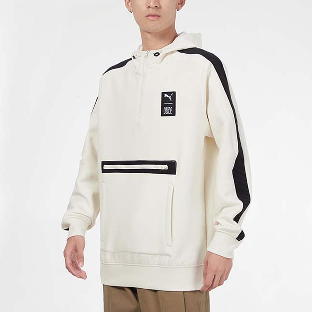 Puma X First Mile Felpa con Cappuccio da Allenamento con Tasca a Pannelli Uomo Felpa Off-White 532339-73