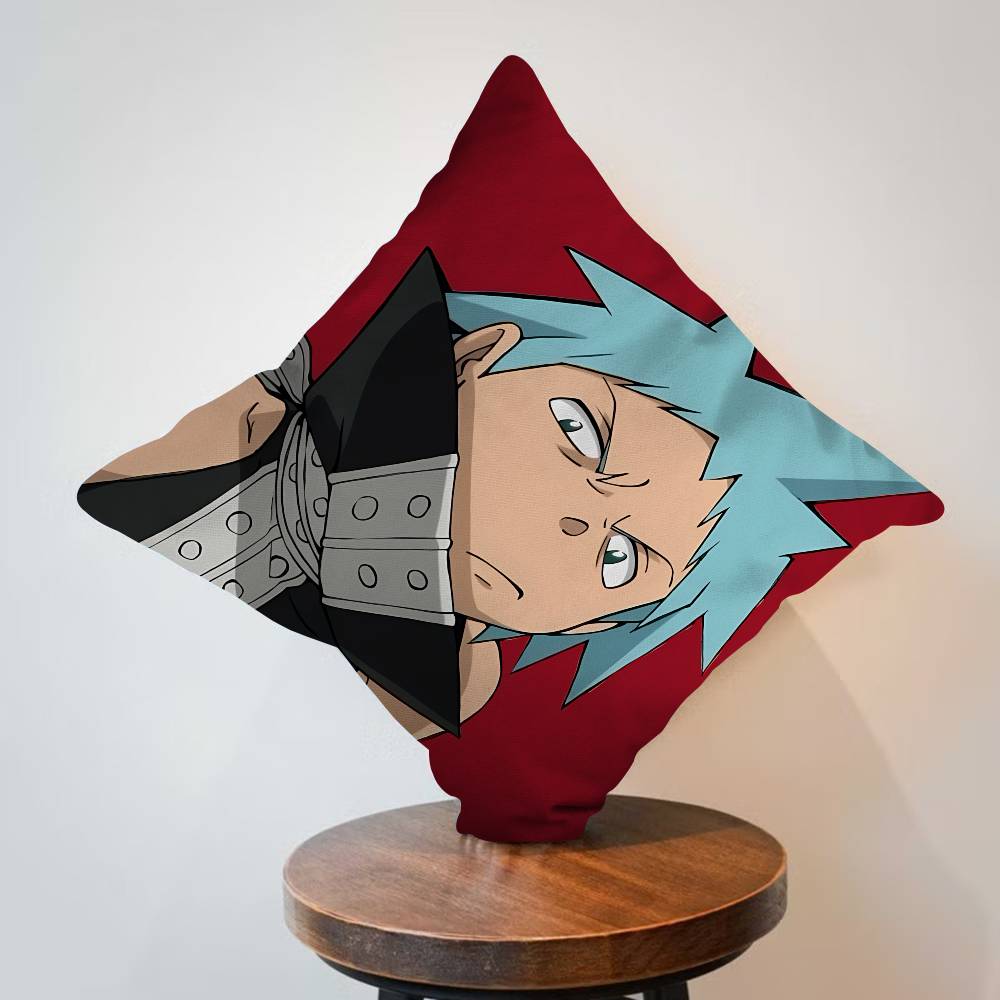 Anime Soul Eater Personalized Pillow Cover Kids Bedroom Wild Party Decor Pillowcase kid Birthday shower Gift