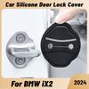 Pour BMW iX2 2024 Amortisseur de Choc de Porte de Voiture Protecteur de Serrure de Porte Housse de Loquets de Serrure de Porte en Silicone Accessoires