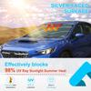 Black Front Car Sun Shade Windshield Window Cover For Subaru WRX STI VB -25