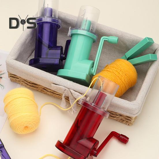 Bobinator de Cordoane Manivelă Mână Dimensiune Compactă Eficient Organizator Cordoane Tricotat DIY Meșteșug Mașină Portabilă de Tricotat cu Bobină