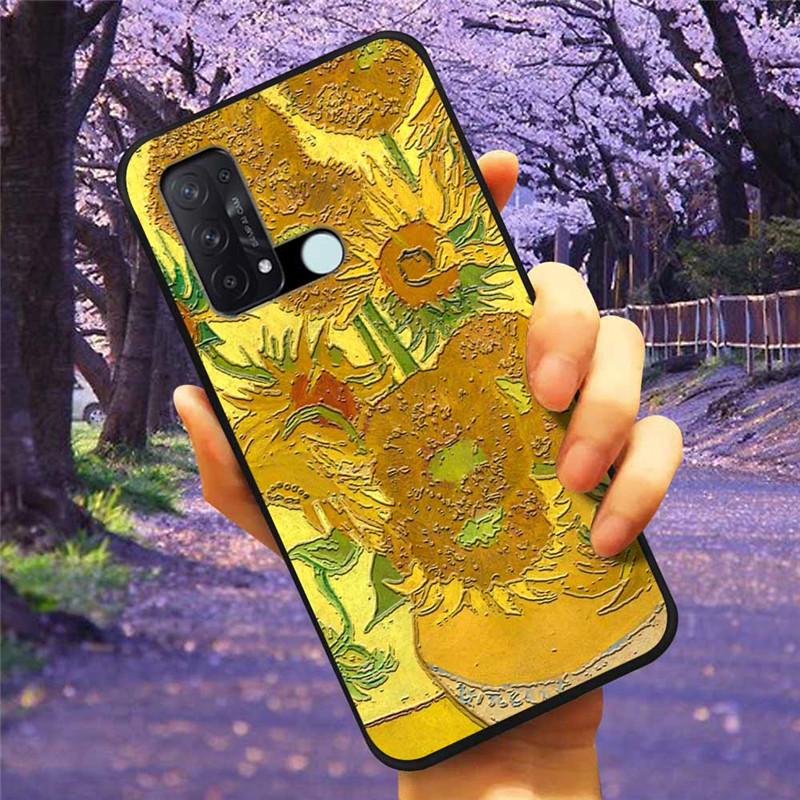 For OPPO Reno 5A 3A 7A Case 3D Relief Cartoon Silicone Back Cover for Oppo Reno7 A Reno3A Reno5A Cases Emboss Soft Cute A54 5G