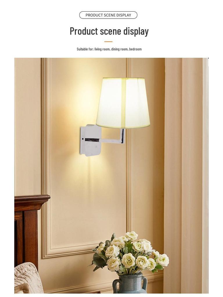 Removable Round Linen Lampshade for Hotel Bedroom Table or Ceiling Lamps