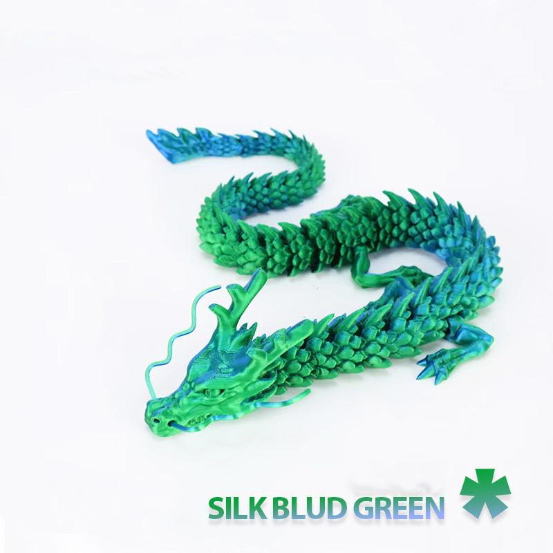 30CM 3d Printed Crystal Dragon Antistress Fidget Decompression Toy Rotatable Articulated Perfect  Figure Radiant Dazzling Colors