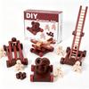 Wooden Diy Siege Equipment Cannon Toy Set Kids Screw Assembly Aircraft Trebuchet Model Educational Building Blocks Boys Toy Gift