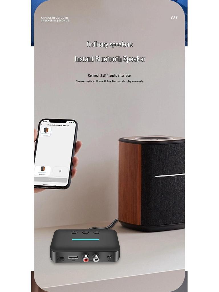 Bluetooth 5.3 Audio Receiver & USB Music Player Adapter