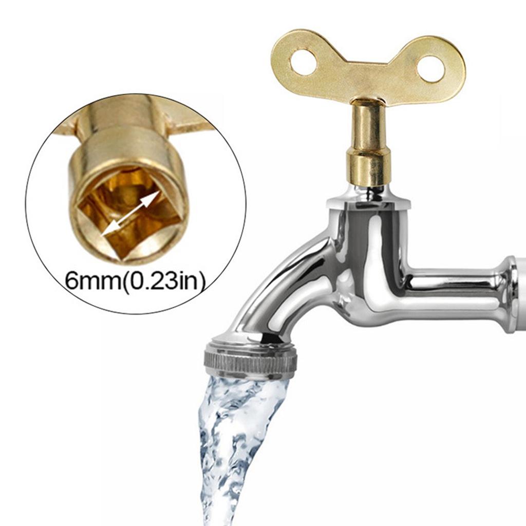 Kitchen Faucet Keys for Ventilation Air Valve Bathroom Retro Radiator Plumbing Keys Tap Water Switch Handles