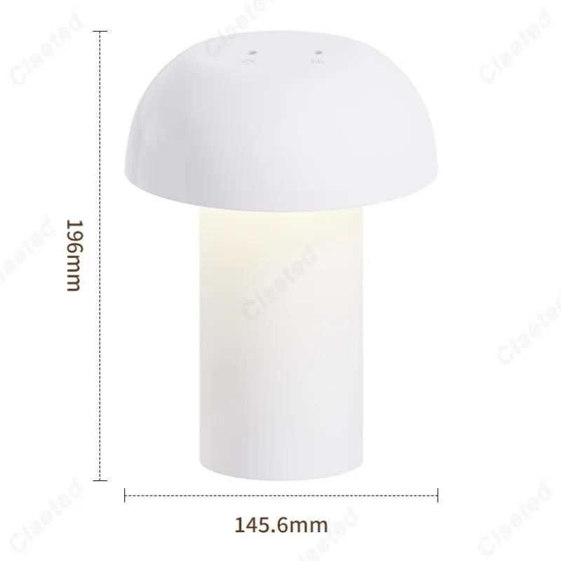 Touch Control Pilz Tisch Lampe Luftbefeuchter Dimmen Nacht Licht Bettkopf Atmosphäre Licht Schlafzimmer Luft Reinigung Luftbefeuchter