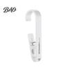 Wall Mounted Utility Hangers Laundry Hook with Clip, Non-Drilling ABS Closet Organizer, Multi Purpose Bathroom Storage Clips Durable Anti-slip Clothes
