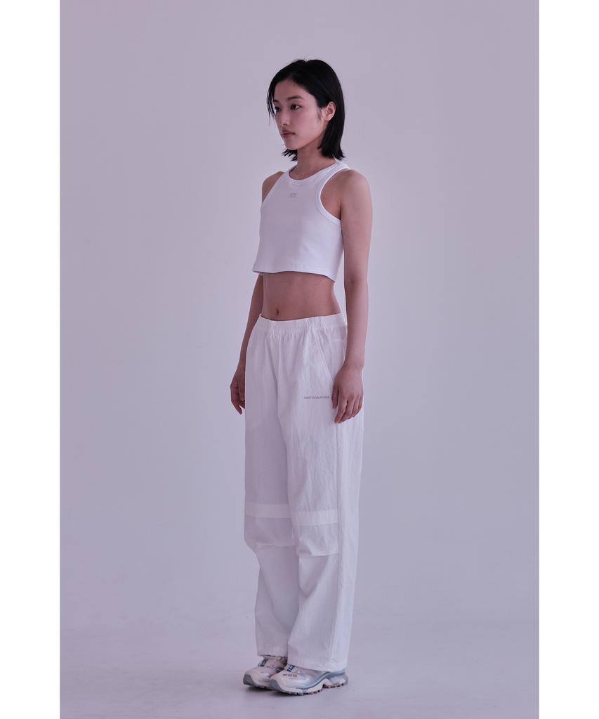 Eolseukamela [Reorder] Lightweight Parachute Pants Women_White