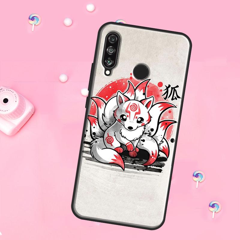 

Kitsune Fox Art For Huawei Nova 12i 7i 8i 11i 12s Y73 Y70 Y90 Y60 Y72 Y61 Y91 9 10 SE P30 Pro P40 Lite Case Huawei Nova Y91