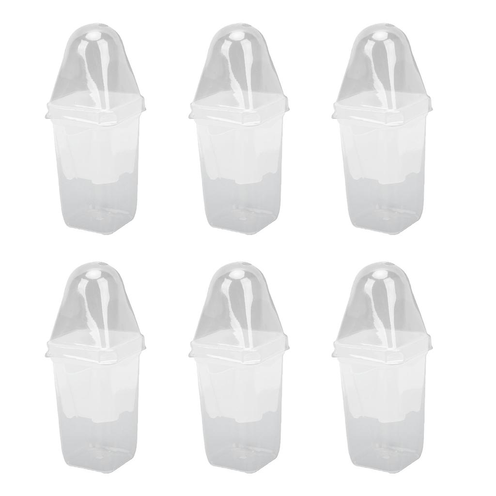 12PCS Plant Pots with Wicking System Transparent Double Layer Design Pots with Labels for Small Indoor Plants