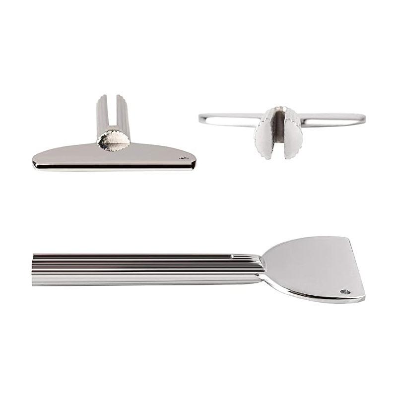 1Pcs Stainless Steel Toothpaste Squeezer Facial Cleanser Toothpaste Dispenser Squeezer Tube Tools Metal Bathroom Accessories