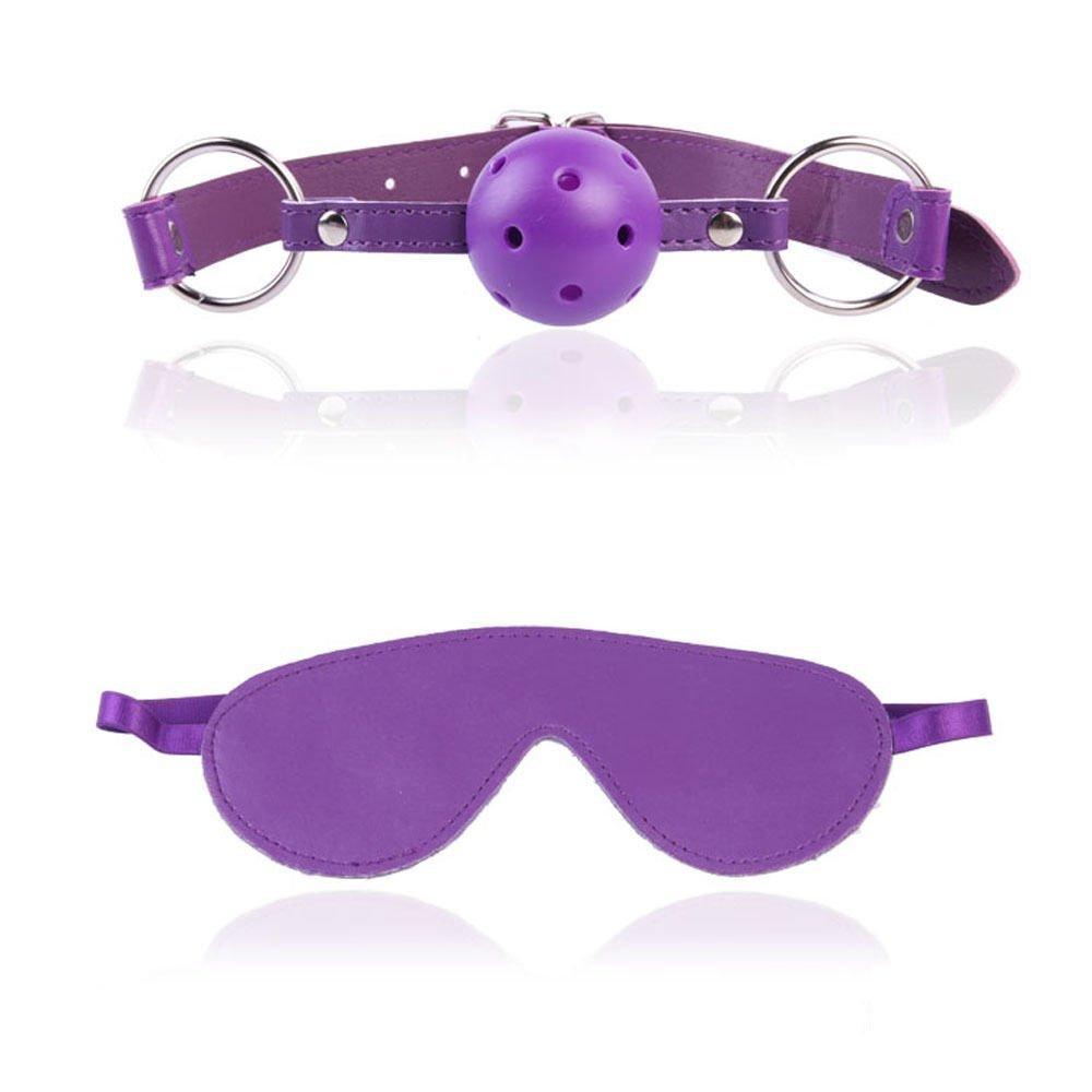 HuaHuiYuan Cosplay SM eye rose restraint purple GoodsSM 7-piece set, gag, shackles, shackle, collar, mask, rope, whip, device, [Adult]