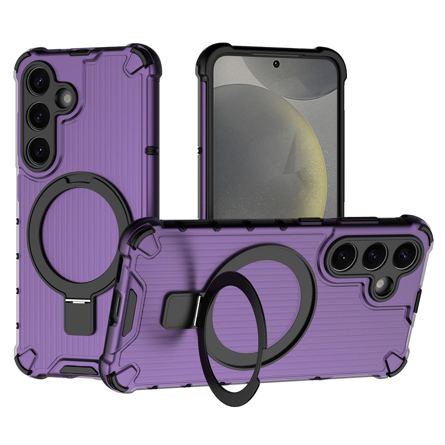 

For Samsung Galaxy S25 Ultra Case with Kickstand PC+TPU Phone Cover Magnetic Case C