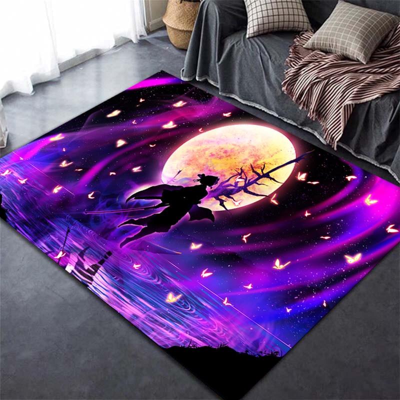 Tapis imprimé en 3D Demon Slayer Kimetsu, dessin animé Devil's Blade, décoration de maison, tapis doux pour chambre à coucher, tapis de jeu pour bébé, pour salon