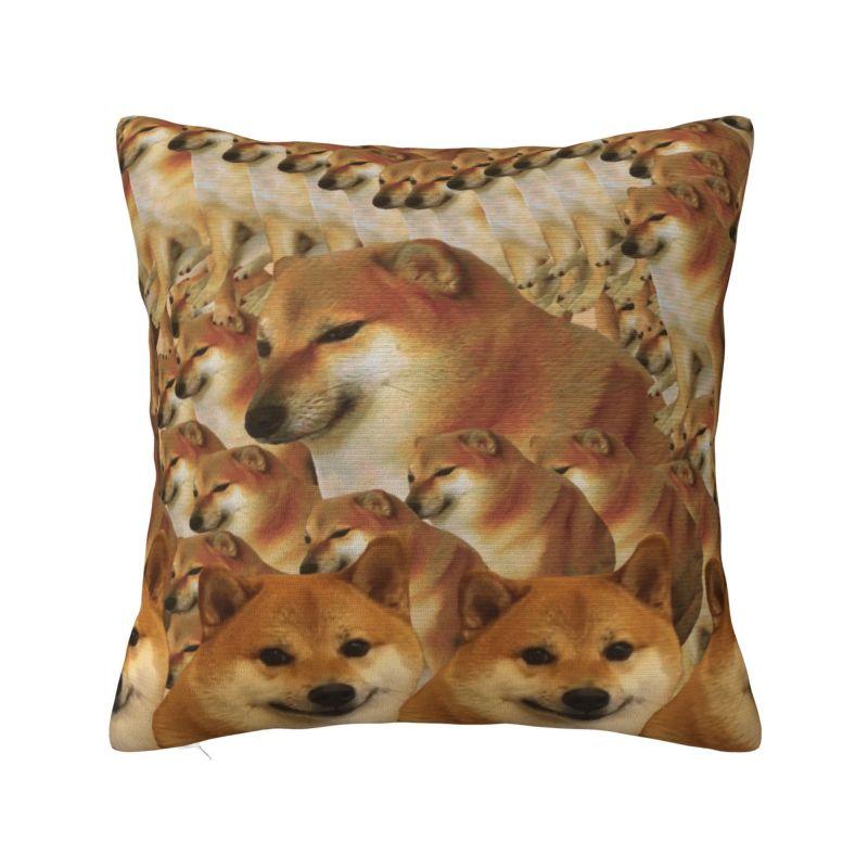 Cheems Shiba Inu Doge Meme Modern Throw Pillow Cover Home Decor Car Cushion 30x30cm 12x12in
