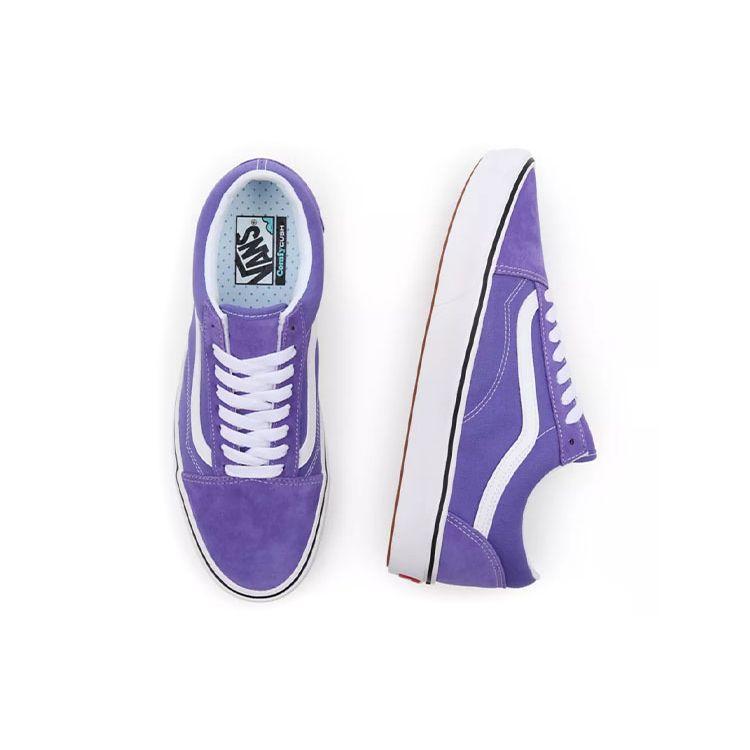 Vans Old Skool Basics Comfycush Casual Low Top Skate Shoes Unisex Sneakers Purple White VN0A5DYCB1P